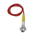 thumbnail image 2 of Lampe d'Avertissement Indicateur de Signal Métallique LED 12V 6mm 4/1 Pouces Jaune, 2 of 8