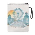 thumbnail image 2 of HELLHERO Gift Book Protector with Lightweight Pocket Polyester Fabric Reusable Book Protection for Reading Lovers Travel Mother 11.42 x 8.66 Inch 1pcs, 2 of 8