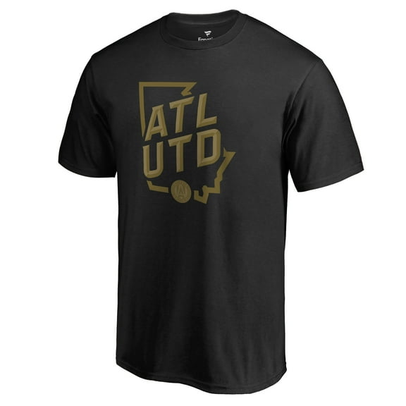 Men's Black Atlanta United FC Hometown Collection ATL State T-Shirt