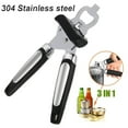 thumbnail image 2 of Can Opener Manual Food- Stainless Steel Can Opener Punch Can Opener Handheld Opener Handheld Yes You Can Opener Can Lids for Drinks Universal for Bottles Pong Opener Vertical Lever Rip N Can Opener, 2 of 4