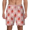thumbnail image 2 of Goofa Strawberry Printed Men's Swim Trunks Board Shorts Quick Dry Mens Swimming Trunks with Compression Liner,Breathable Fit Hawaii Beach Shorts-Small, 2 of 9