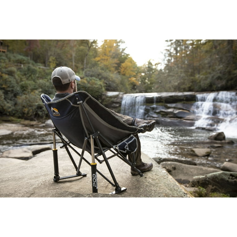 GCI Outdoor Pod Rocker Foldable Rocking Camp Chair with Carry Bag