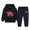 Navy, variant on Linfrsh Toddler Baby Boy Clothes Outfits Fall Winter Hoodie Sweatshirt Elastic Waist Pants Set Little Kids 2pcs Gifts