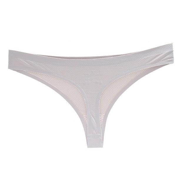 Scyoekwg Low Waist Seamless Thongs for Women Strechy Soft GString