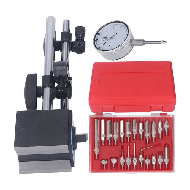 Magnetic Base Dial Indicator,Dial Indicator with Magnetic Point Precision Inspection Set Tester Gage Gauge Fine Elevated Design