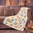 thumbnail image 6 of Corgi Party Pattern in Cheerful Watercolor Style for Dog Lovers, Cupcake Confetti Ribbon Scene, Warm Flannel Blanket for Bedroom and Living Room, Birthday Gift, Dog Home Decor, 6 of 9