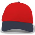 thumbnail image 1 of Pacific Headwear 805M.405.OS Coolport Mesh Hook & Loop Adjustable Cap, Red & Navy - One Size, 1 of 1