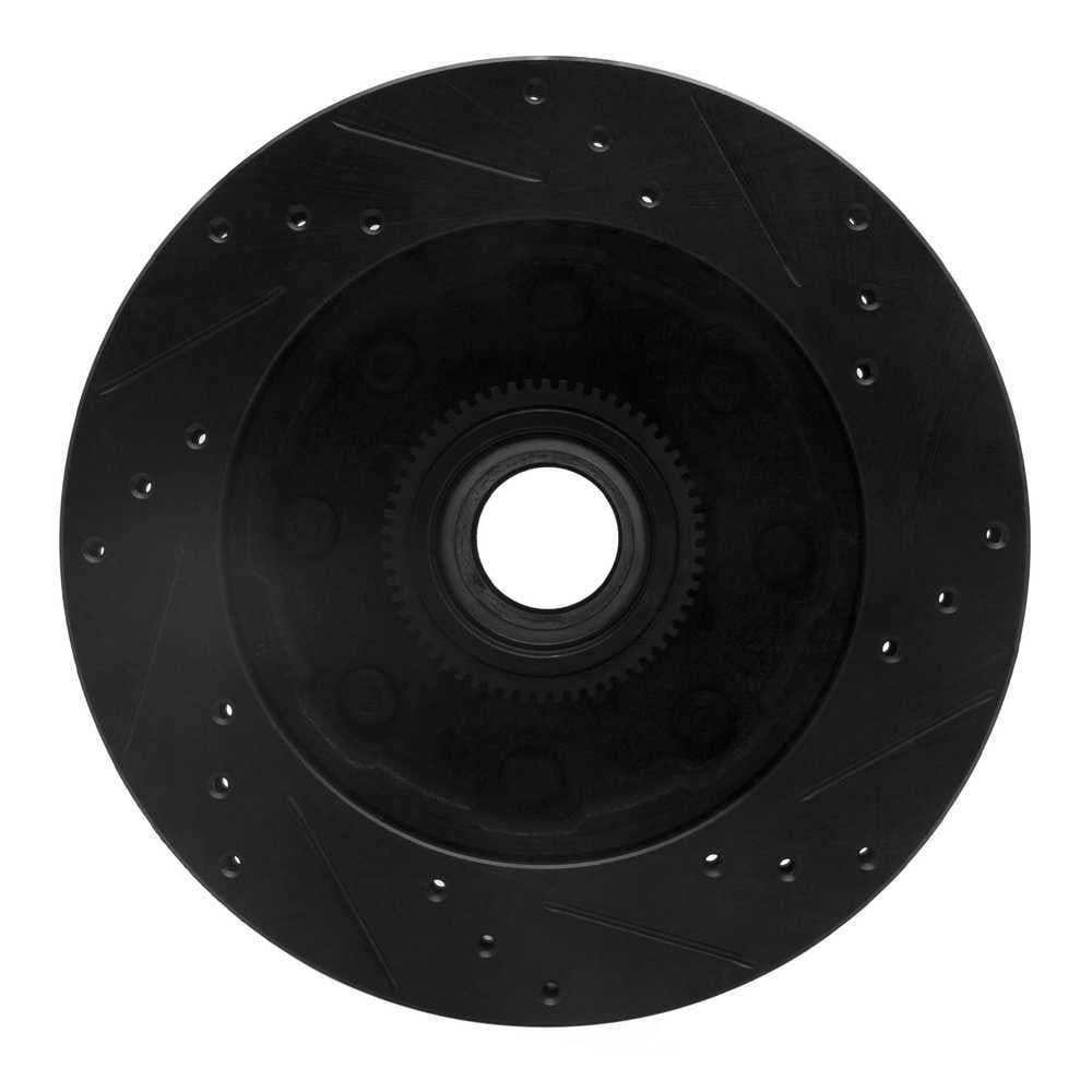 Dynamic Friction Company 633-40078L DFC Brake Rotor - Drilled And Slotted - Black