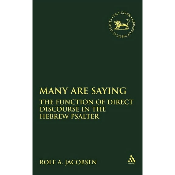 Library of Hebrew Bible/Old Testament St Many Are Saying, Book 397, (Hardcover)