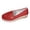 Red, variant on Rokment Womens Platform Wedge Loafers Fall Stylish Casual Solid Leather Memory Foam Chunky Heels Slip on Business Office Work Casual Shoes