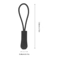 thumbnail image 4 of CNKOO 10pcs Zip Tags Cord Pulls Zipper Extension Zip Slider Replacement (Black), 4 of 6