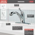 Delta Grant One Handle Chrome Pull Out Kitchen Faucet