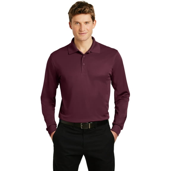 Sport-Tek St657 Long Sleeve Micropique Sport-Wick Polo