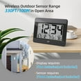 thumbnail image 6 of LFF Atomic Clock,Digital Wall Clock Battery Operated,Desk Alarm Clock with Indoor & Outdoor Temperature, Date,Large Display,Wireless Outdoor Sensor, Clock for Bedroom,Living Room,Office,Auto DST, 6 of 7