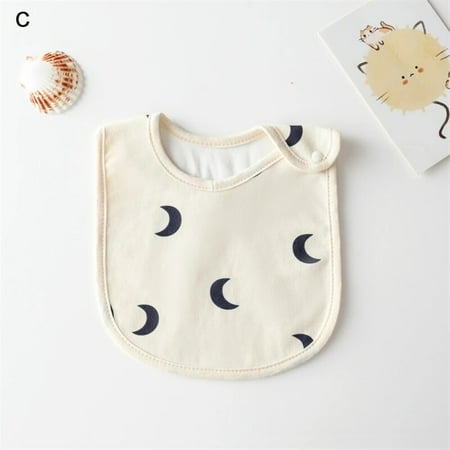 INS Style Infant Baby 100% Cotton Bibs Waterproof Cartoon Bib Burp Cloth Newborn Boy Girl Feeding Bibs Saliva Towel C 0-3Yrs