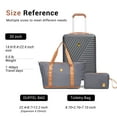 thumbnail image 4 of 3 Piece Carry on Luggage Sets, Hardside Suitcase Set with Double Spinner Wheels, Expandable Travel Bag and Toiletry Bag, Gray, 4 of 7