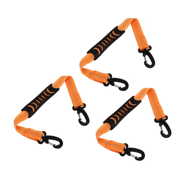 Sangle Porte-Bottes de Planche à Neige, Laisse de Patins à Roulettes Portable à Fines Coutures 3 Pcs pour Extérieur Noir, Rouge, Bleu, Orange