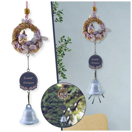 

〖Yilirongyumm〗 Home Decor Novel Home Indoor Deer Dream Pendant Creative Hanging Personality Dec Wind Chime Decoration & Hangs