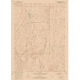 thumbnail image 2 of USGS 14x18 Gold Ornate Wood Framed with Double Matting Museum Art Print Titled - Rongis Reservoir Wyoming Quad - USGS 1952, 2 of 4