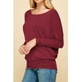 thumbnail image 5 of Made by Johnny Women's Batwing Long Sleeve Top XL WINE, 5 of 6