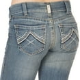 thumbnail image 4 of Ariat Womens 10016202  Real Bootcut Whipstitch  28 Short Rainstorm, 4 of 4