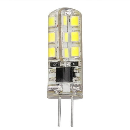 

Tissouoy 2W 2835SMD G4 LED Lamp AC220V-240V Silicone 24LEDs Replace Bulb (Cool White