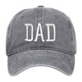 thumbnail image 3 of HNMKIU Embroidered Baseball Cap for Father's Day Featuring Classic DAD Design on Adjustable Style Hat Grey,One Size, 3 of 3