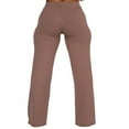 thumbnail image 2 of Women‘s High Waist Drawstring Knitted Loose Fitting Wide Leg Pant Solid Color Casual Trousers, 2 of 6