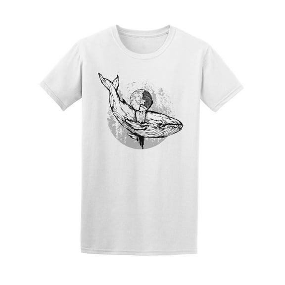 Whale Flying Through The Sky T-Shirt Men -Image by Shutterstock, Male 4X-Large