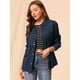thumbnail image 2 of Chaqueta Utilitaria Allegra K Azul marino M con bolsillos y cordón, 2 of 6
