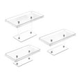 thumbnail image 3 of deevoka Acrylic Cupcake Display Stand Clear Dessert Stand for Wedding Birthday Party 3 Pieces, 3 of 9