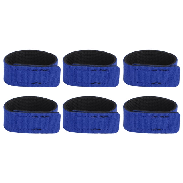 Fishing Tackle Ties Cable, Friction Resistant Anti Wear Anti Slip Reusable Fishing Rod Belts Ties For Bait Casting Rods For Rods For Fly Rods Red,Blue,Black
