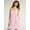 Completely Pink Dot, variant on Joyspun Women's Cotton Blend Pleated Sleep Chemise with Pockets, Sizes S to 3X