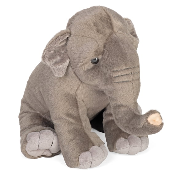 Wild Republic Asian Elephant, Cuddlekins, Stuffed Animal, 12 Inches, Gift for Kids, Plush Toy, Fill is Spun Recycled Water Bottles