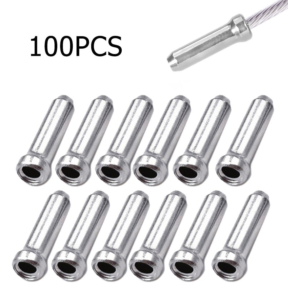 50/100pc Bicycle Wire End Caps Bike Cable Brake Derailleur Shifter Tips MTB Bike 