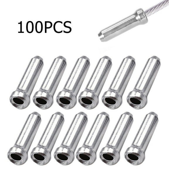 100pc/set MTB BIKE BICYCLE BRAKE SHIFTER INNER CABLE TIPS WIRE END CAP CRIMPS UK