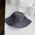 thumbnail image 2 of CoCopeaunts Summer Bucket Hats Fashion All-Match Solid Color Thin Men Fisherman Hat Simple Trend Women Foldable Basin Hat, 2 of 8
