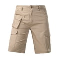 thumbnail image 5 of Dresfit Cargo Shorts for Men Big and Tall Baggy Shorts Summer 2026 Ripstop Hiking Short Pants Waterproof Open Bottom Outdoor Carpenter Shorts Khaki, 5 of 7
