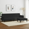 thumbnail image 1 of vidaXL 2 Piece Sofa Set Black Velvet, 1 of 6
