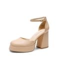 thumbnail image 1 of Zapatos DREAM PAIRS Tacones Altos con Plataforma Gruesa Nude Talle 10, 1 of 8