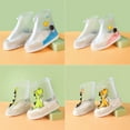 thumbnail image 2 of Kids Waterproof Shoes Cover, Rain Boot Shoe Covers Sand Control Non-Slip Foldable Reusable Boys Girls PVC Rubber Sole Overshoes Galoshes Protectors for Shoe Length 8.26-10.04 Inch, 2 of 8