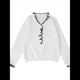 thumbnail image 3 of Suéter de Larga con Cuentas de Perlas para Mujer, Cuello en V, Ribete de Volantes, Jersey de Punto. S, 3 of 7