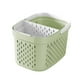 thumbnail image 2 of Cesta de lavado portátil de plástico | Organizador de baño multicolor con separación entre húmedo y seco, diseño transpirable, material grueso y duradero | Soporte para artículos de tocador de, 2 of 5