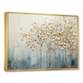 thumbnail image 2 of Designart "Harmonious Gold And Blue Trees V" Landscape Trees Floater Framed Wall Decor, 2 of 5