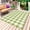 YellowGreen, variant on Green Plaid Outdoor Rug 6x9 Ft - Reversible Patio Rug Outdoor Camping Rugs, Gradient Geometric Buffalo White Checkered Washable Indoor Outdoor Area Rugs, Non-Slip Outdoor Carpet Runner for Deck/Porch