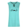 thumbnail image 5 of RKZDSR Plus Size Tank Top for Women Summer Clearance Printed Graphic Tops Casual Loose Vest V Neck Sleeveless Blouses Comfy Trendy Basic Shirts Holiday Tees Sky Blue XL, 5 of 6