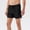 B_ Black, variant on YLSDY Mens 3 Inch Shorts Elastic Running Track Mesh Ventilate Fitness Workshorts Solid Quick Dry Gym Active Shorts Gray L
