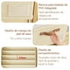 thumbnail image 3 of Paquete de 4 Organizador de closet ropa, organizadores para cajones de ropa, equipada con ranuras para tarjetas de PVC, plegable, con compartimentos y asas, ideal para camisas, vaqueros, 3 of 7
