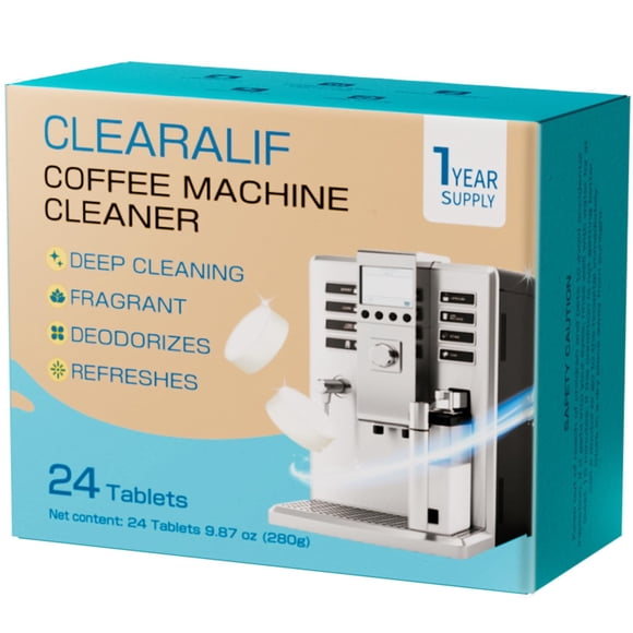 Limpiador para máquinas de café, descalcificador, tabletas CLEARALIF x24