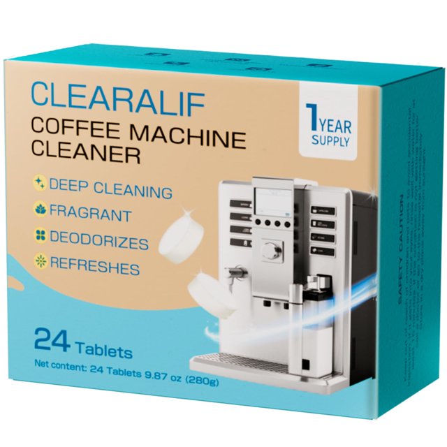 Limpiador para máquinas de café, descalcificador, tabletas CLEARALIF x24